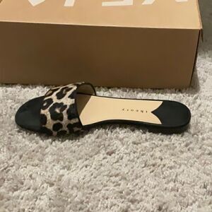 Theory Jasper Cheetah Slide Sandal Mules 6